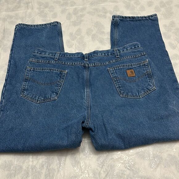 Carhartt men’s fleece lined jeans size 40X32 - Picture 2 of 11